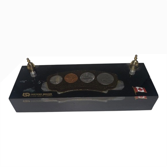 Vintage 1980 Certified Brakes Lear Siegler Company Canadian Coin Display. - Picture 2 of 10